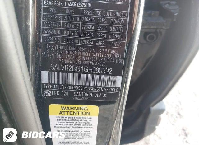 SALVR2BG1GH080592 2016 Land Rover Range Rover photo no. 9