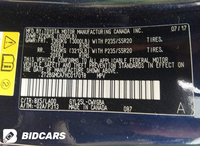 2T2BGMCA7HC017018 2017 Lexus RX photo no. 9