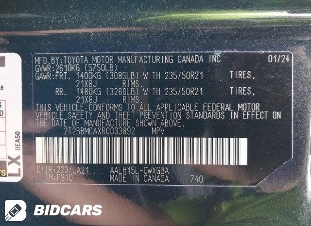 2T2BBMCAXRC033892 2024 Lexus RX 350H photo no. 9
