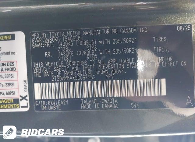 2T2BAMBAXSC067552 2025 Lexus RX photo no. 9