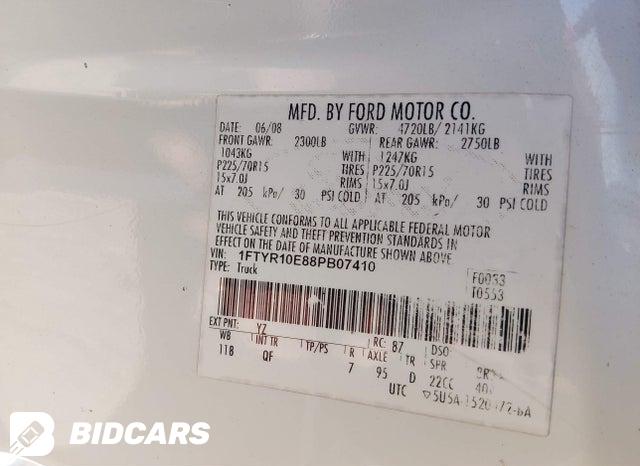 1FTYR10E88PB07410 2008 Ford Ranger photo no. 9