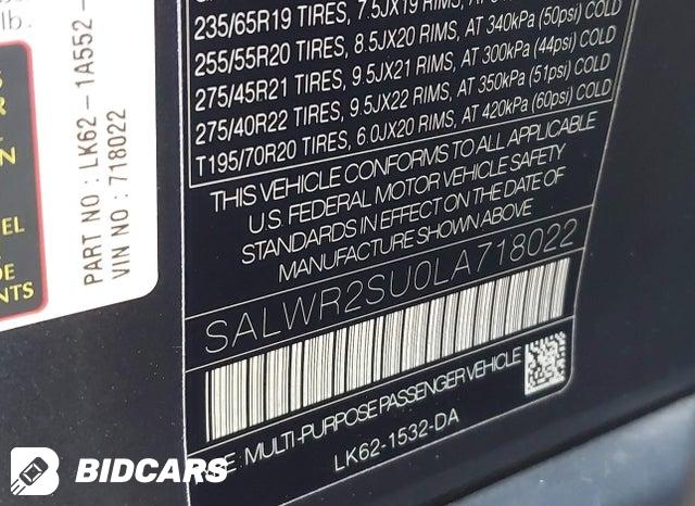 SALWR2SU0LA718022 2020 Land Rover Range Rover photo no. 9