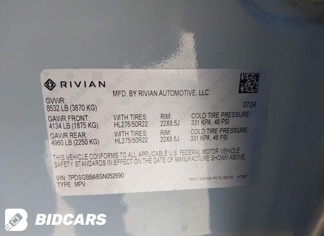 7PDSGBBA6SN052690 2025 Rivian R1S photo no. 9