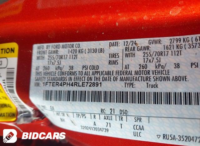 2024 Ford Ranger — VIN 1FTER4PH4RLE72891, şəkil 9