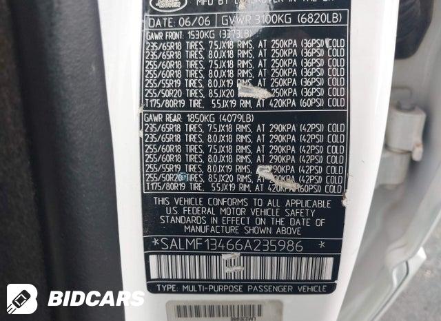 SALMF13466A235986 2006 Land Rover Range Rover photo no. 9