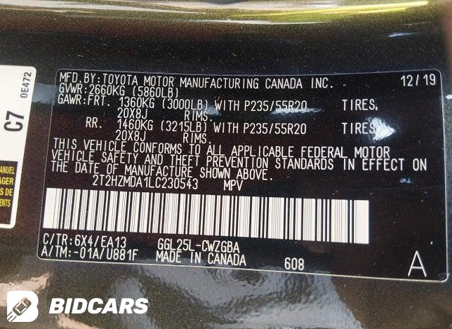 2020 Lexus RX — VIN 2T2HZMDA1LC230543, фото 9