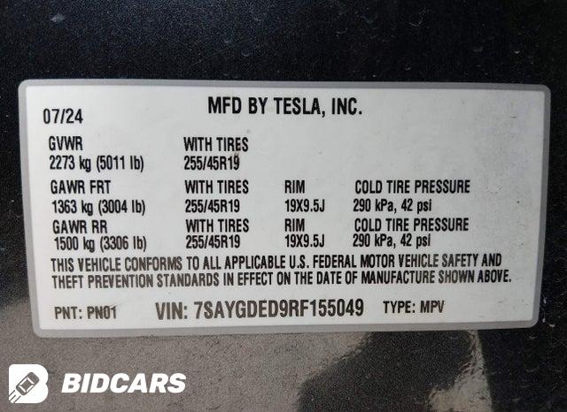 7SAYGDED9RF155049 2024 Tesla Model Y photo no. 9