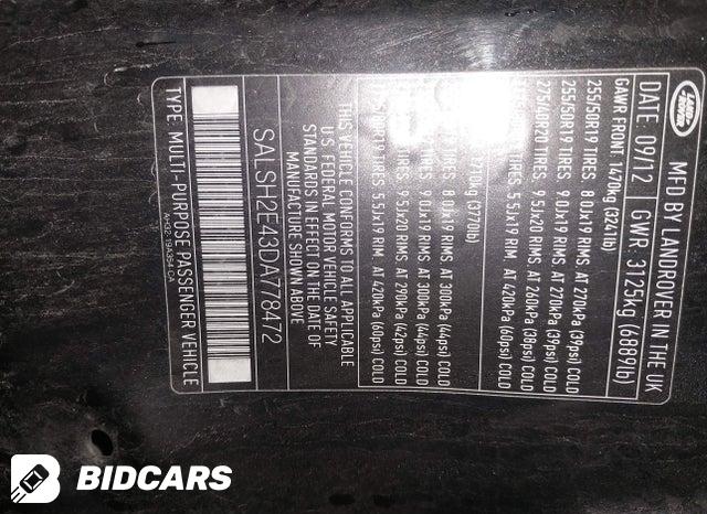 SALSH2E43DA778472 2013 Land Rover Range Rover photo no. 9