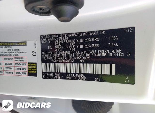 2021 Lexus RX — VIN 2T2HZMDA5MC285367, şəkil 9