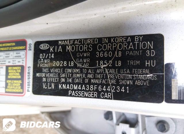 KNADM4A38F6442341 2015 KIA Rio photo no. 9