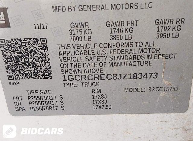 2018 Chevrolet Silverado 1500 — VIN 1GCRCREC8JZ183473, şəkil 9