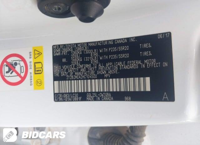 2017 Lexus RX — VIN 2T2BZMCA2HC104500, şəkil 9