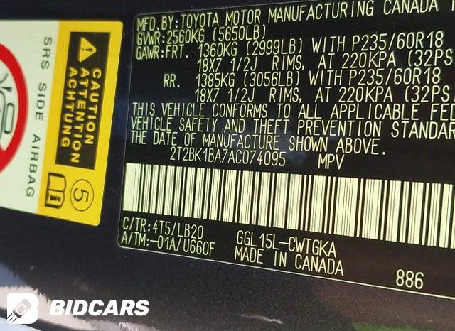 2T2BK1BA7AC074095 2010 Lexus RX photo no. 9