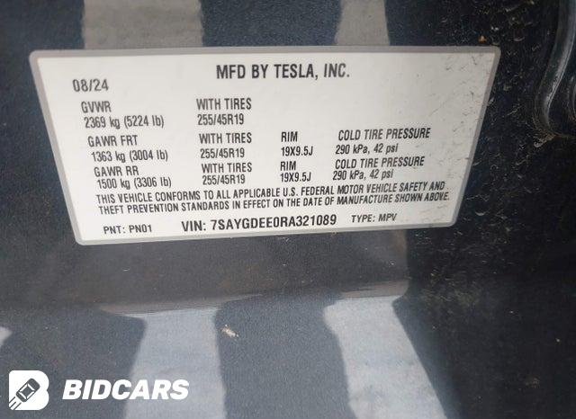 2024 Tesla MODEL Y — VIN 7SAYGDEE0RA321089, şəkil 9