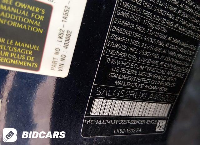 2020 Land Rover Range Rover — VIN SALGS2RUXLA403002, фото 9