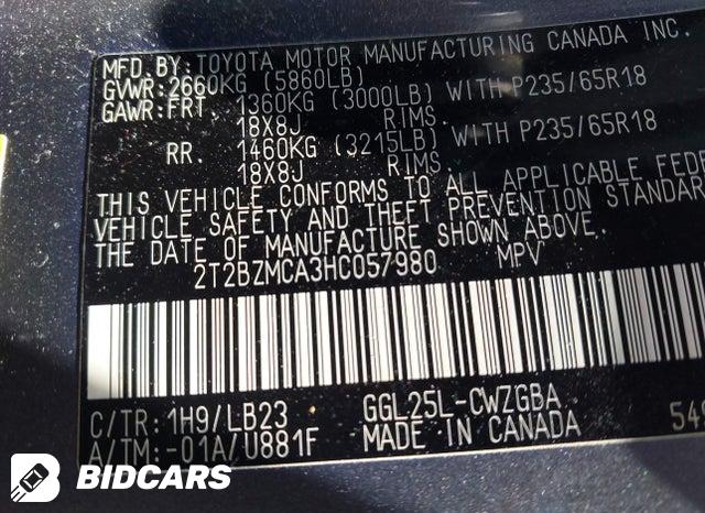 2017 Lexus RX — VIN 2T2BZMCA3HC057980, фото 9