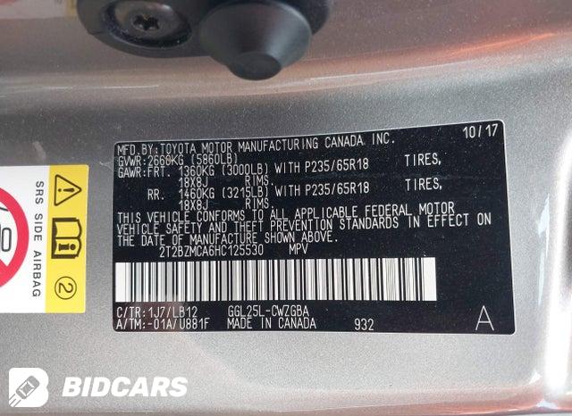 2T2BZMCA6HC125530 2017 Lexus RX photo no. 9