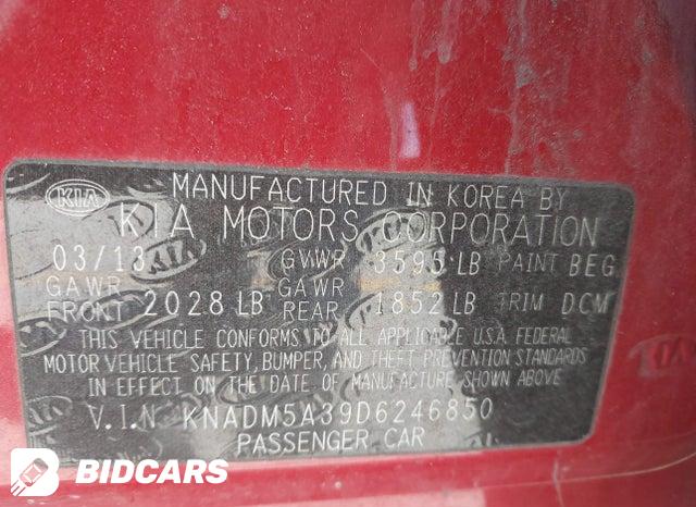 KNADM5A39D6246850 2013 KIA Rio photo no. 9