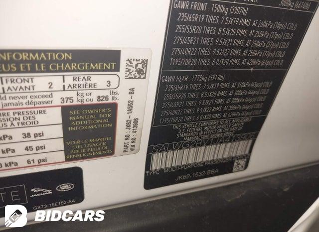 2018 Land Rover Range Rover — VIN SALWG2RV1JA413906, şəkil 9