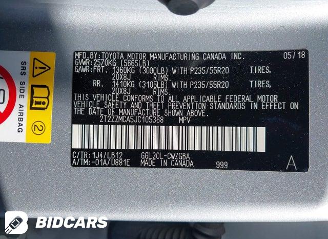 2018 Lexus RX — VIN 2T2ZZMCA5JC105368, şəkil 9