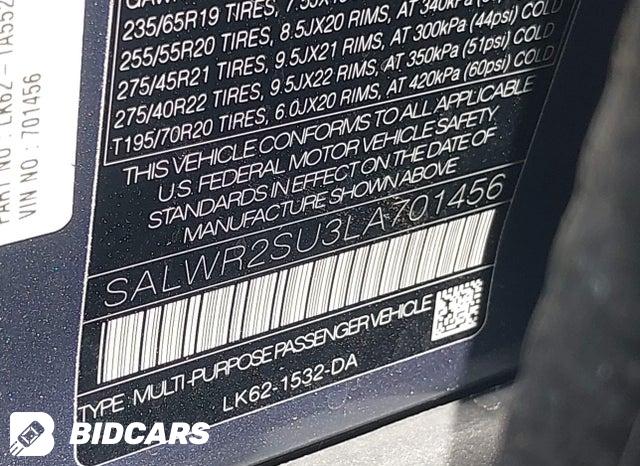 SALWR2SU3LA701456 2020 Land Rover Range Rover photo no. 9