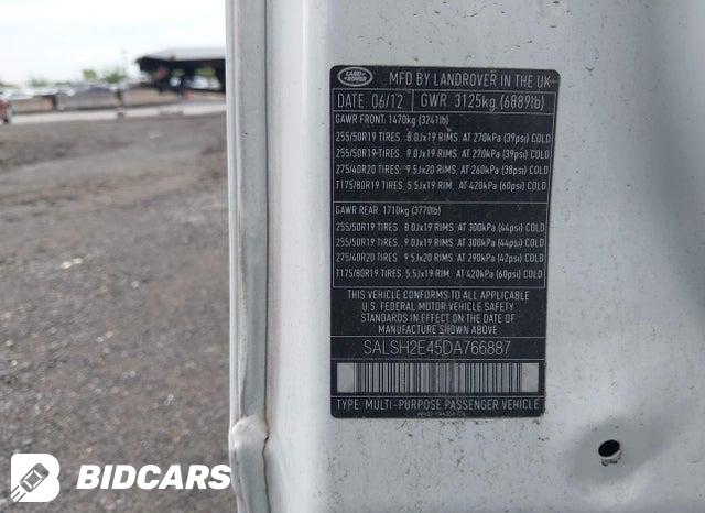 SALSH2E45DA766887 2013 Land Rover Range Rover photo no. 9