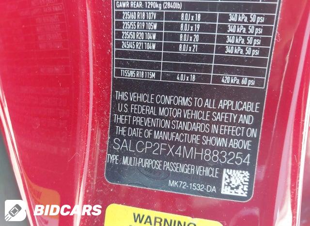 2021 Land Rover Discovery — VIN SALCP2FX4MH883254, şəkil 9