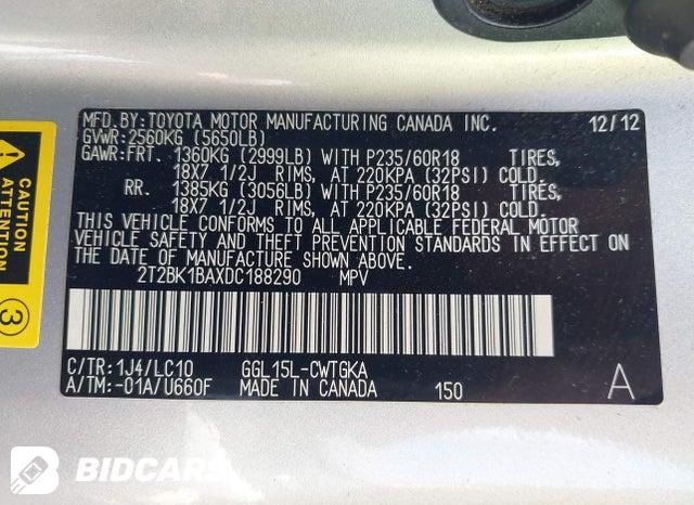 2T2BK1BAXDC188290 2013 Lexus RX photo no. 9