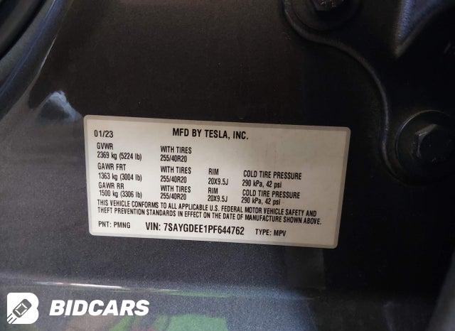 7SAYGDEE1PF644762 2023 Tesla Model Y photo no. 9