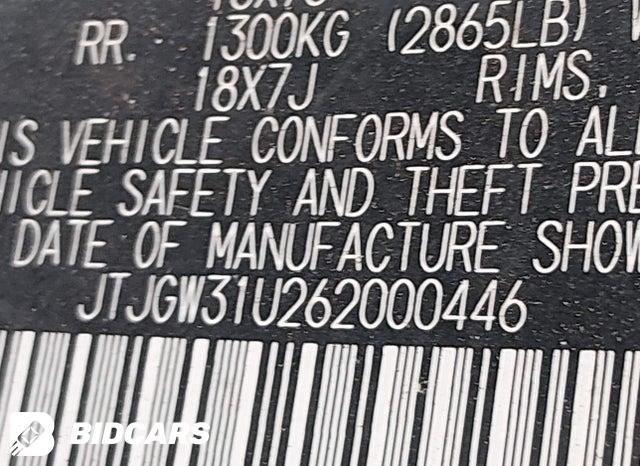 JTJGW31U262000446 2006 Lexus RX photo no. 9