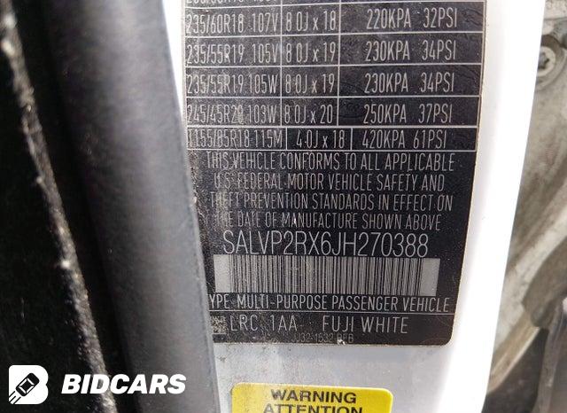 SALVP2RX6JH270388 2018 Land Rover Range Rover photo no. 9