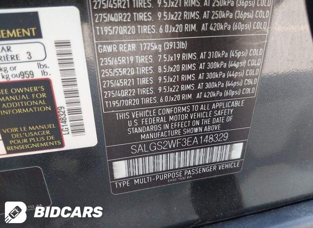 SALGS2WF3EA148329 2014 Land Rover Range Rover photo no. 9