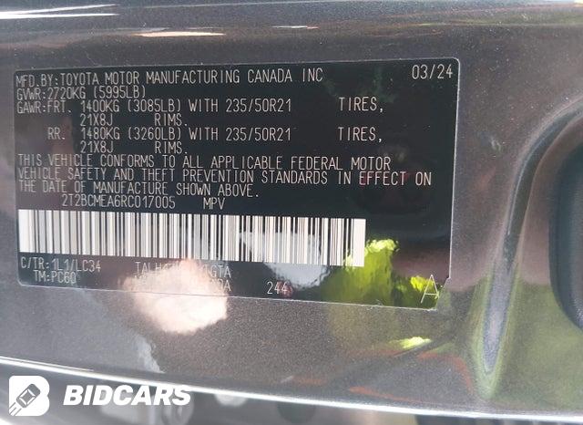 2024 Lexus RX — VIN 2T2BCMEA6RC017005, şəkil 9