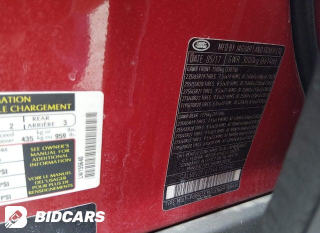 2017 Land Rover Range Rover — VIN SALWV2FV7HA155640, şəkil 9
