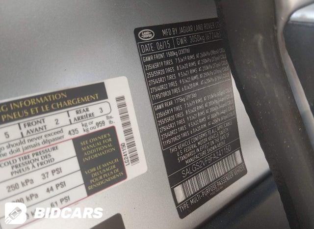 SALGS2VF9FA241150 2015 Land Rover Range Rover photo no. 9