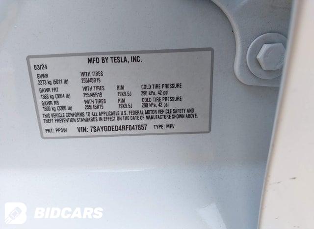 2024 Tesla MODEL Y — VIN 7SAYGDED4RF047857, şəkil 9