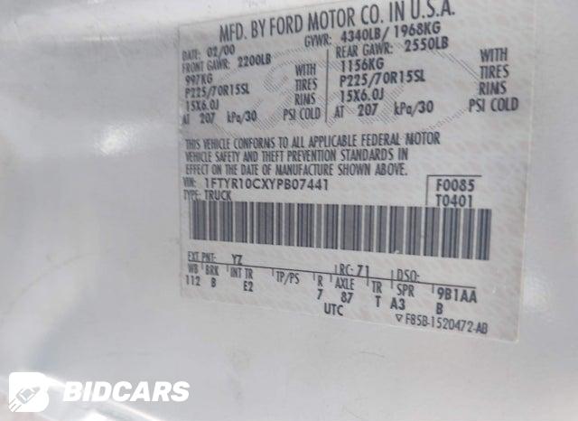 1FTYR10CXYPB07441 2000 Ford Ranger photo no. 9