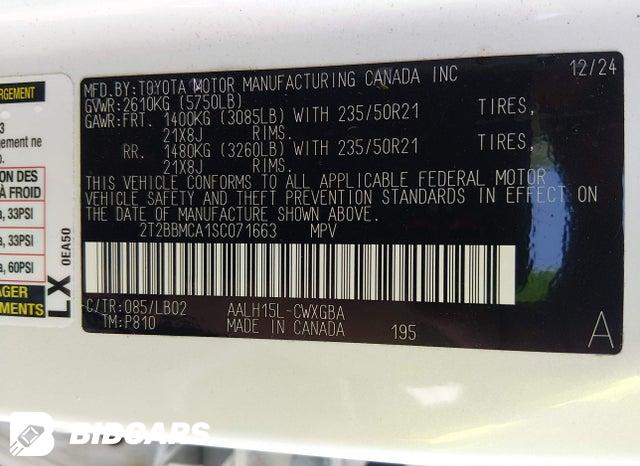 2T2BBMCA1SC071663 2025 Lexus RX 350H photo no. 9