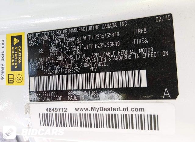 2T2ZK1BA4FC183247 2015 Lexus RX photo no. 9