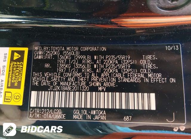 JTJZK1BA8E2011320 2014 Lexus RX photo no. 9