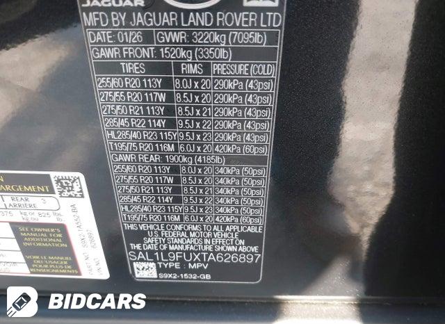 2026 Land Rover Range Rover — VIN SAL1L9FUXTA626897, şəkil 9
