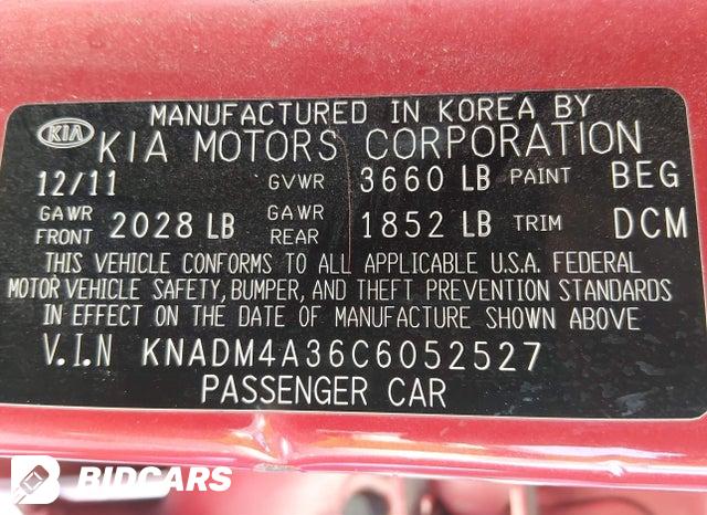 KNADM4A36C6052527 2012 KIA Rio photo no. 9