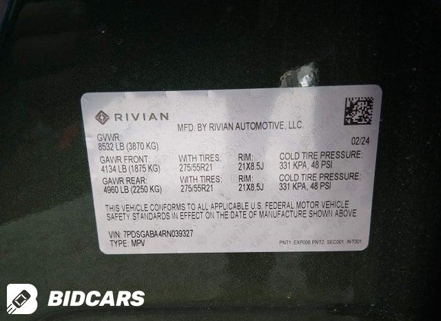 7PDSGABA4RN039327 2024 Rivian R1S photo no. 9