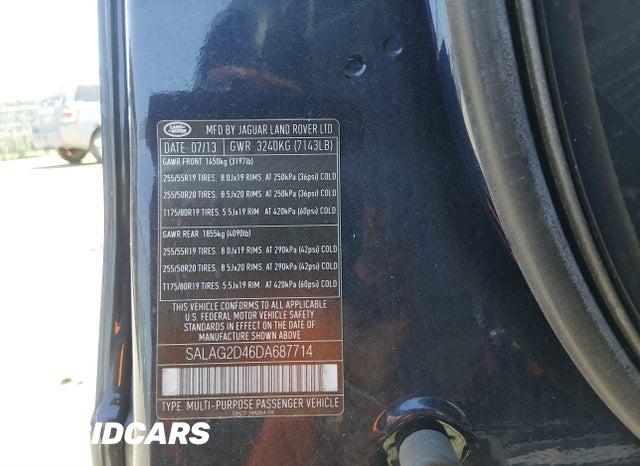 SALAG2D46DA687714 2013 Land Rover LR4 photo no. 9