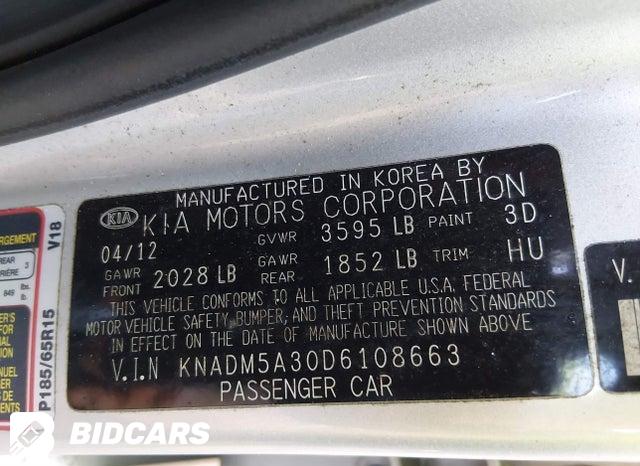 KNADM5A30D6108663 2013 KIA Rio photo no. 9