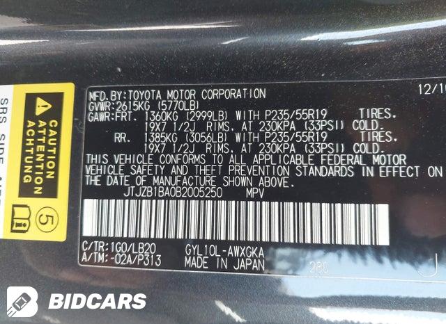 JTJZB1BA0B2005250 2011 Lexus RX photo no. 9