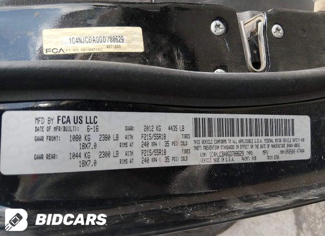 2016 Jeep Compass — VIN 1C4NJCBA0GD788629, şəkil 9