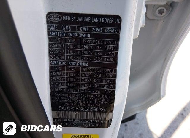 2016 Land Rover Discovery — VIN SALCP2BG6GH596234, şəkil 9