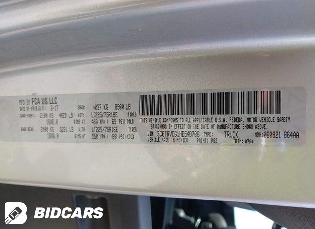 3C6TRVCG1HE548706 2017 RAM Promaster photo no. 9