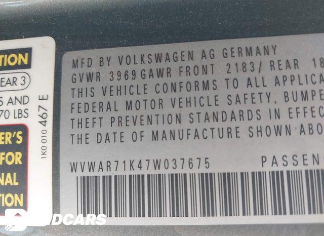 WVWAR71K47W037675 2007 Volkswagen Rabbit photo no. 9